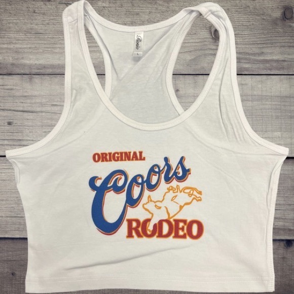 Tops Original Coors Rodeo Cropped Tank Poshmark